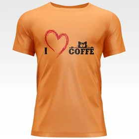 Прикольные футболки: i love coffee